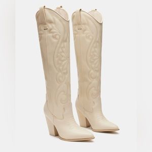 Steve Madden Lasso Bone Leather Boots